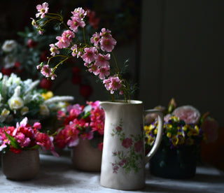 Elegant Faux Pink Cosmos Stems