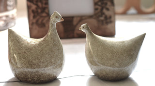 Characterful Ceramic Hen Trio
