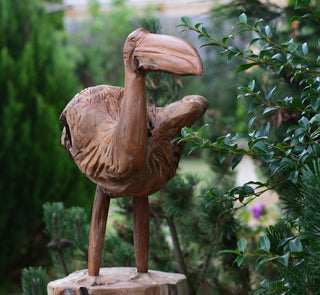 Root and Feather | Hand-Carved Bird Sculpture