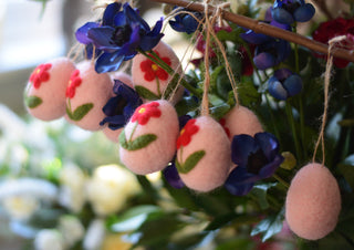 Spring Felt Egg Ornaments