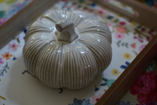 Rustic ceramic pumpkin