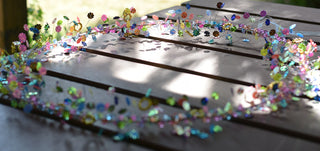 Handcrafted Beaded Floral Ring Decoration