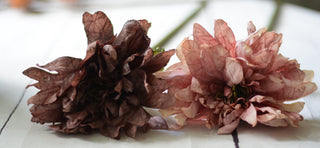 Vintage Faded Dahlia Stems