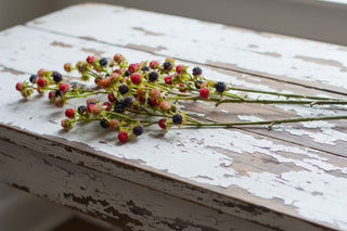 Artificial Blackberry Stem 62cm