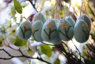 Spring Felt Egg Ornaments