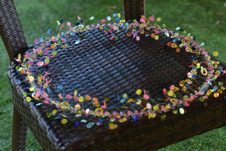Handcrafted Beaded Floral Ring Decoration