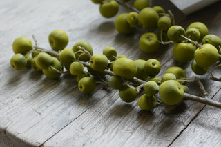 Faux Green Crab Apple Branch