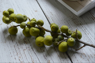 Faux Green Crab Apple Branch