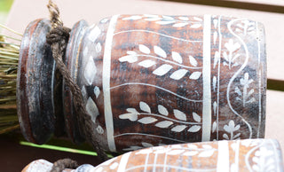 Himachal Decorative Wooden Vase