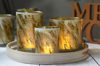 Golden Countryside Glow Candle Holder