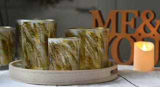 Golden Countryside Glow Candle Holder