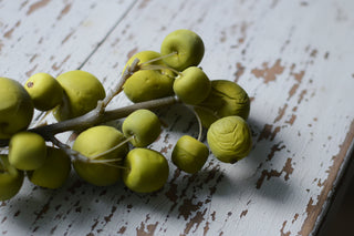 Faux Green Crab Apple Branch
