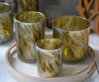 Golden Countryside Glow Candle Holder