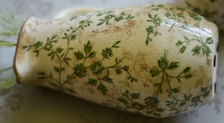 Vintage-style rounded pitcher vase