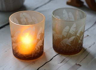 Whispering Grass Glow Candle Holder
