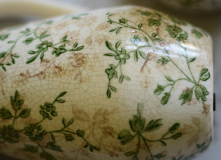 Vintage-style rounded pitcher vase