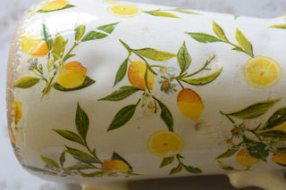 Vintage lemon pitcher vase