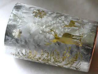 Silver Deer T-Light Candle Holders