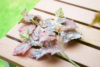 Artificial grape leaves purple