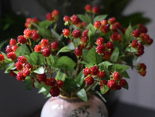 Lot de 3 tiges courtes de fausses mûres ou 3 tiges courtes de framboises 